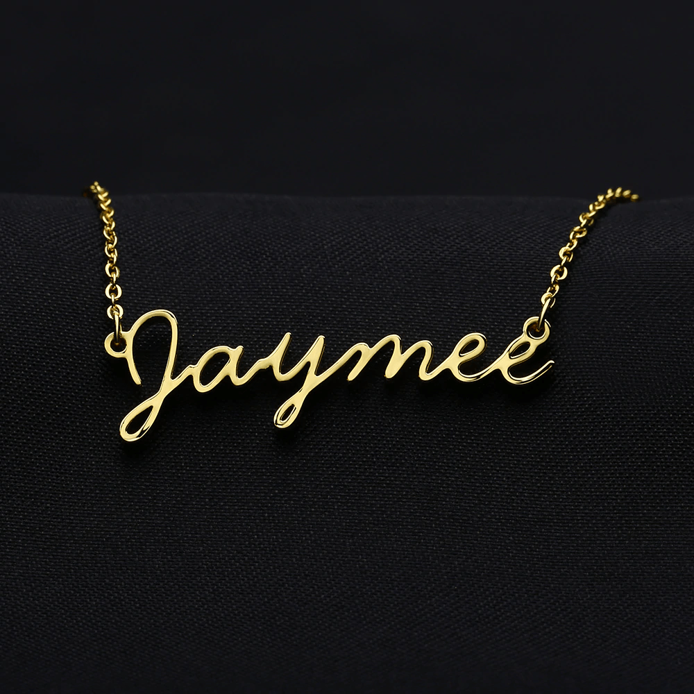 Personalized Cursive Name Necklace Custom Jewelry Beceff