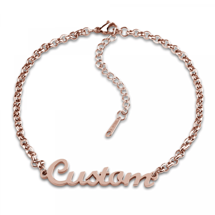Custom Name Jewelry For Ladies Regular Wear Bracelet Shine Nameplate Bracelet