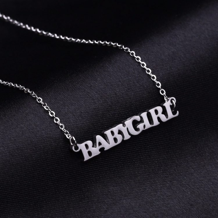Personalized Minimalist Custom Name Necklace For Women Shine Name Necklace