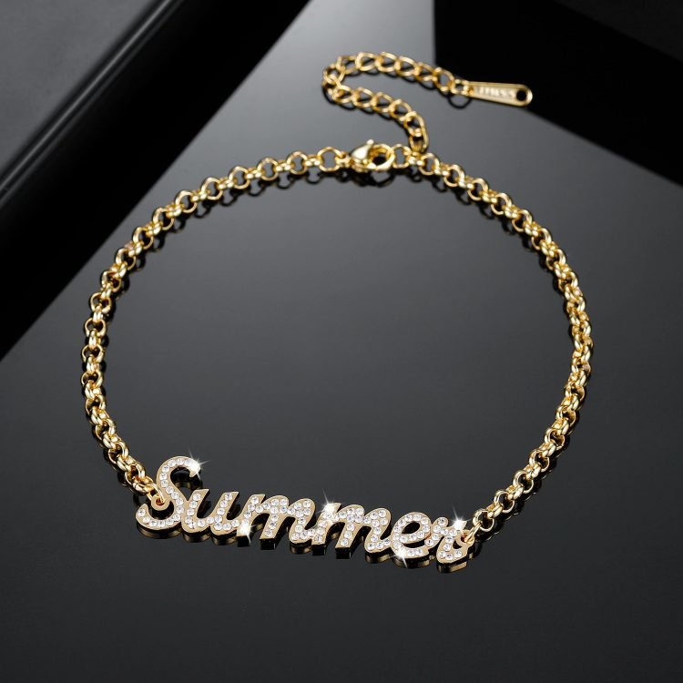 Simple Looking Custom Jewelry For Women 18cm Name Bracelet Premium Quality Casual Jewelry For Personalized Jewelry Lovers